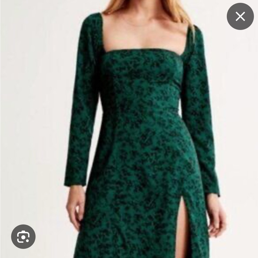 Abercrombie & Fitch -  Green Floral Dress - S